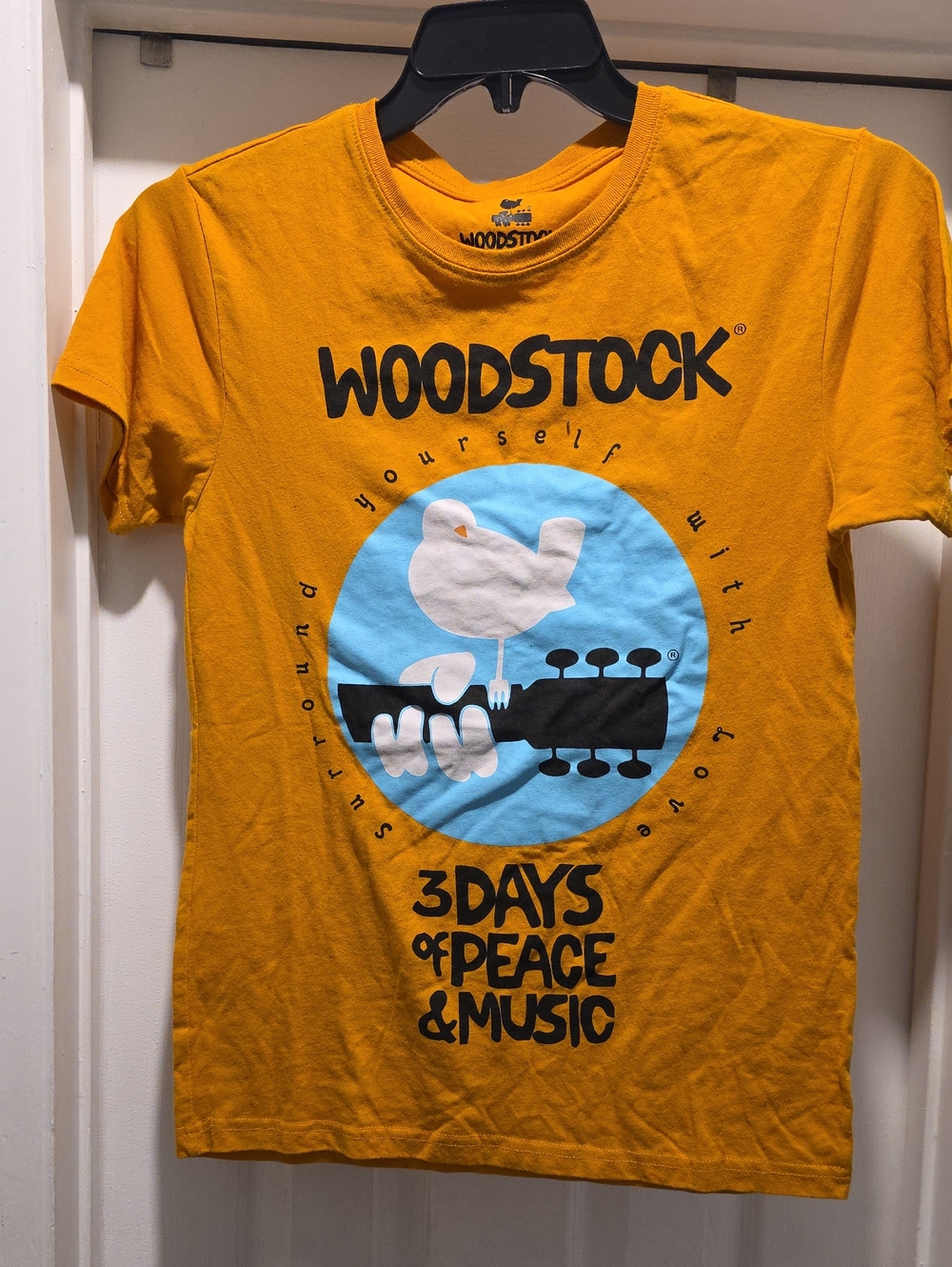 Woodstock Yellow Graphic T-Shirt - 3 Days of Peace & Music